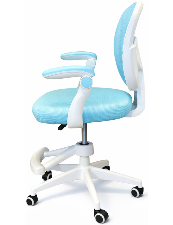 Крісло обертове дитяче з підставкою для ніг PERFECT KIDS BLUE Perfect Home Блакитний (PFH-092116)