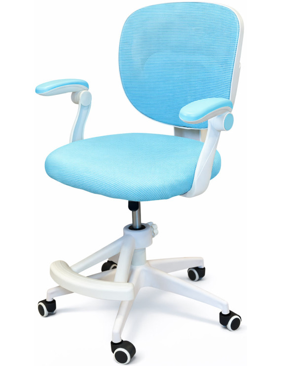 Крісло обертове дитяче з підставкою для ніг PERFECT KIDS BLUE Perfect Home Блакитний (PFH-092116)