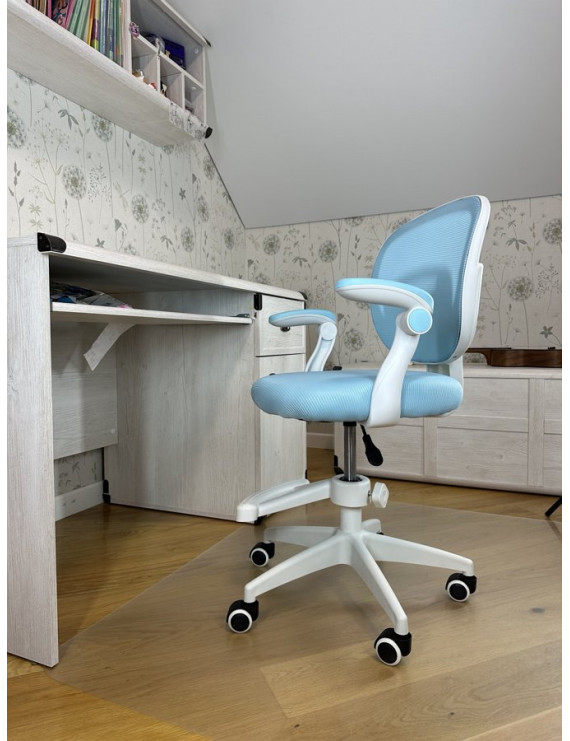 Крісло обертове дитяче з підставкою для ніг PERFECT KIDS BLUE Perfect Home Блакитний (PFH-092116)