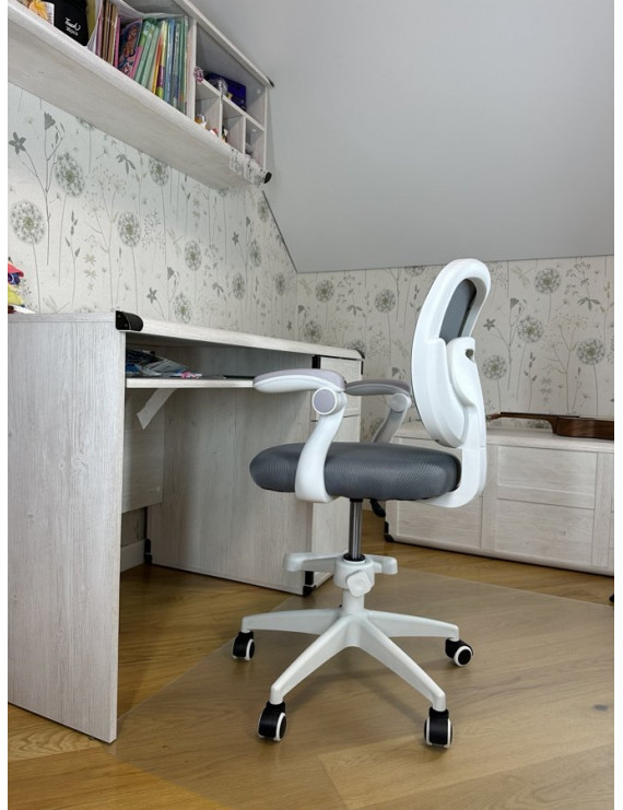 Крісло обертове дитяче з підставкою для ніг PERFECT KIDS GRAY Perfect Home Сірий (PFH-092117)