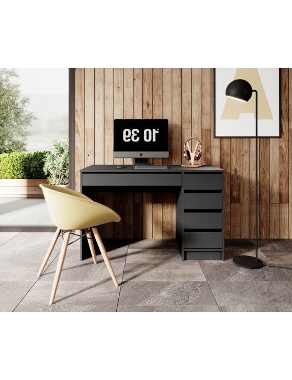 Стіл туалетний письмовий Perfect Home Ада / Ada 5S/120 з 5 шухлядами Антрацит (PFH-091308)