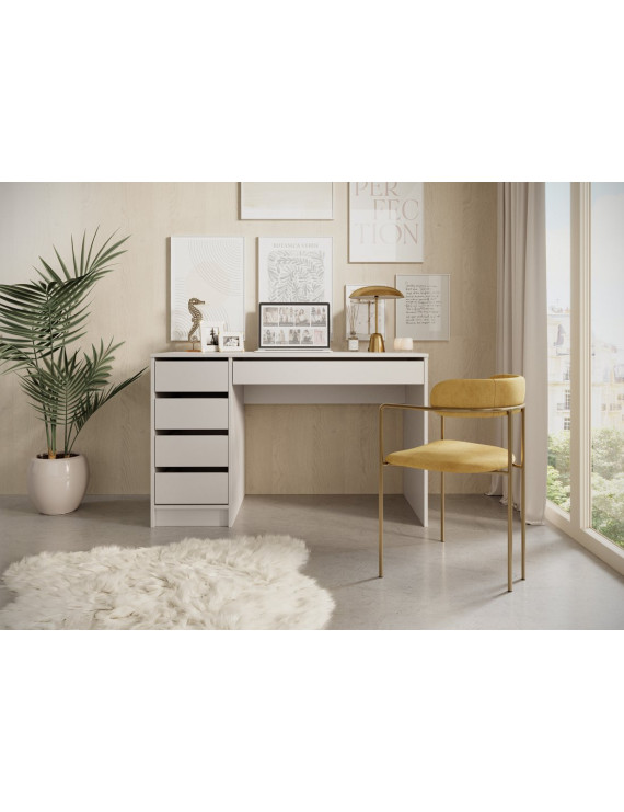 Стіл туалетний письмовий Perfect Home Ада / Ada 5S/120 з 5 шухлядами Кашемір (PFH-091309)