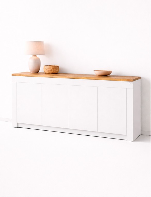 Великий комод LION Ларрі-1 Нiмфея альба/Дуб Аппалачи (LION-041009)