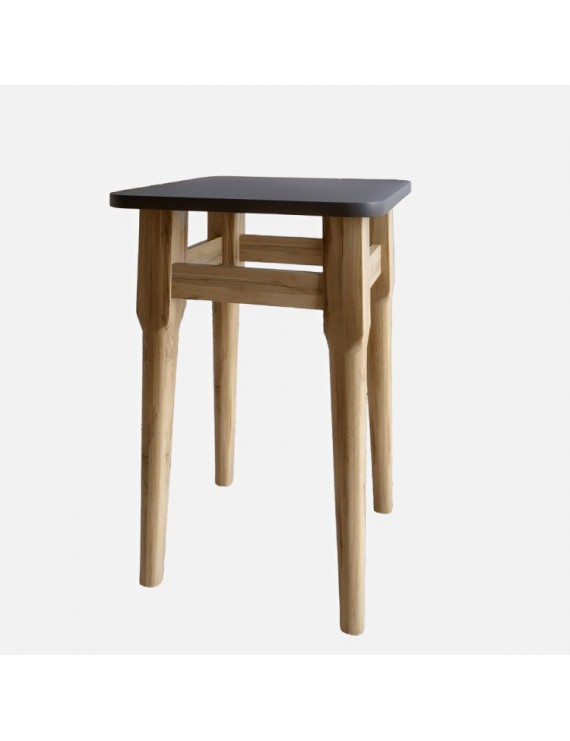 2 табурети на кухню Маямі кромка ПВХ 2 мм Антрацит (LION-041260) ТОП