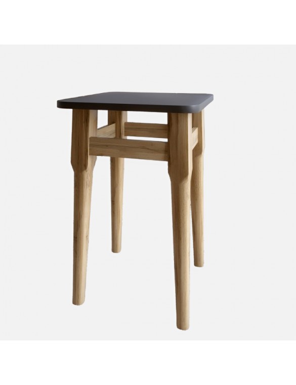 2 табурети на кухню Маямі кромка ПВХ 2 мм Антрацит (LION-041260) ТОП