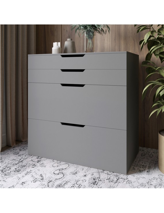 Комод-трюмо із дзеркалом, нішею під сидінням та шухлядою LION Азія Антрацит (LION-041662) ТОП