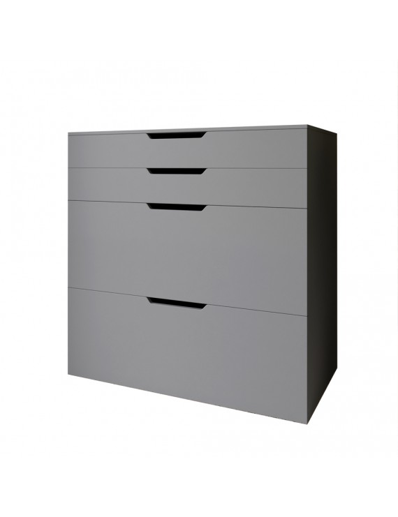 Комод-трюмо із дзеркалом, нішею під сидінням та шухлядою LION Азія Антрацит (LION-041662) ТОП