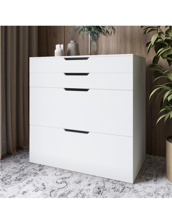 Комод-трюмо із дзеркалом, нішею під сидінням та шухлядою LION Азія Німфея Альба (білий) (LION-041673) ТОП