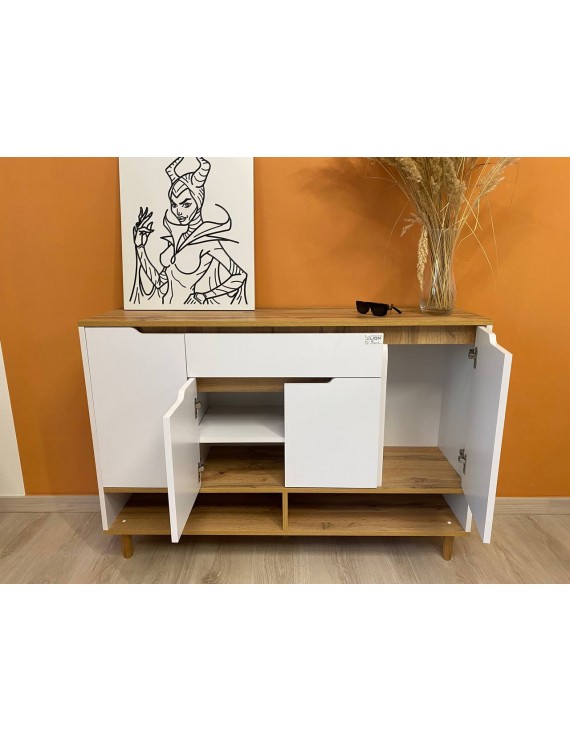 Тумба для взуття у передпокій LION Салліван Тумба-2 Антрацит (LION-041118) ТОП